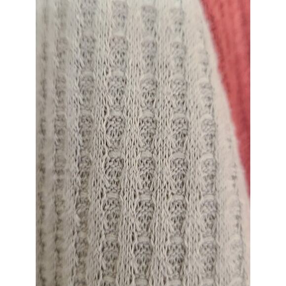 Paper Crane Waffle Texture Long Sleeve Top Women's M - Picture 3 of 3